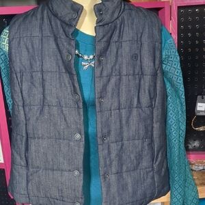 Converse Women's Dark Gray Quilted Vest